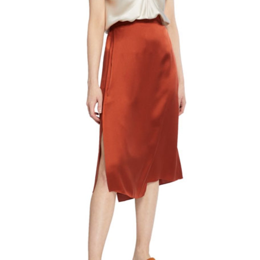 Vince Drape Panel Silk Skirt - Size S (NWT)